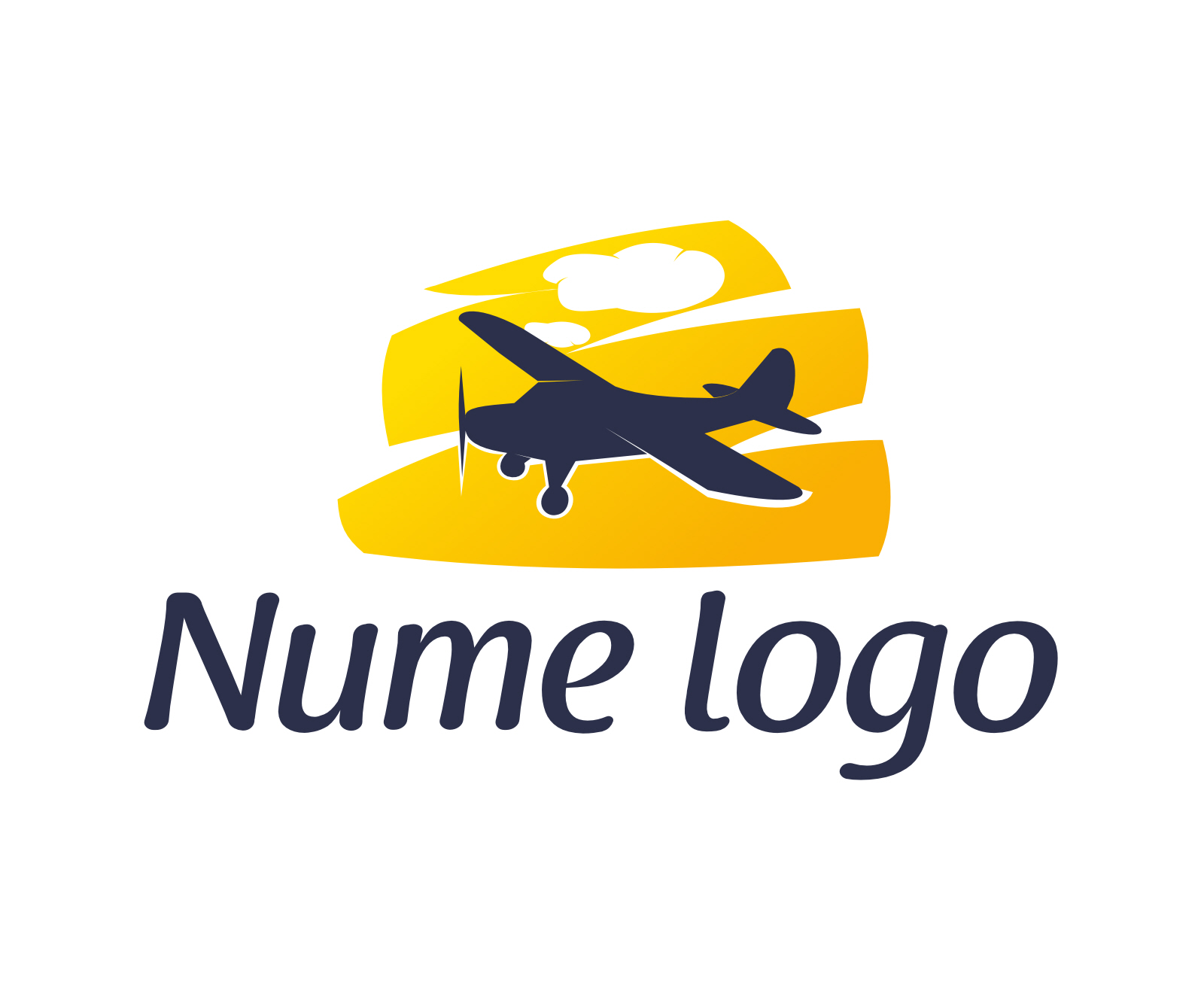 logo gratuit avion scoala pilotaj instructor pilotaj